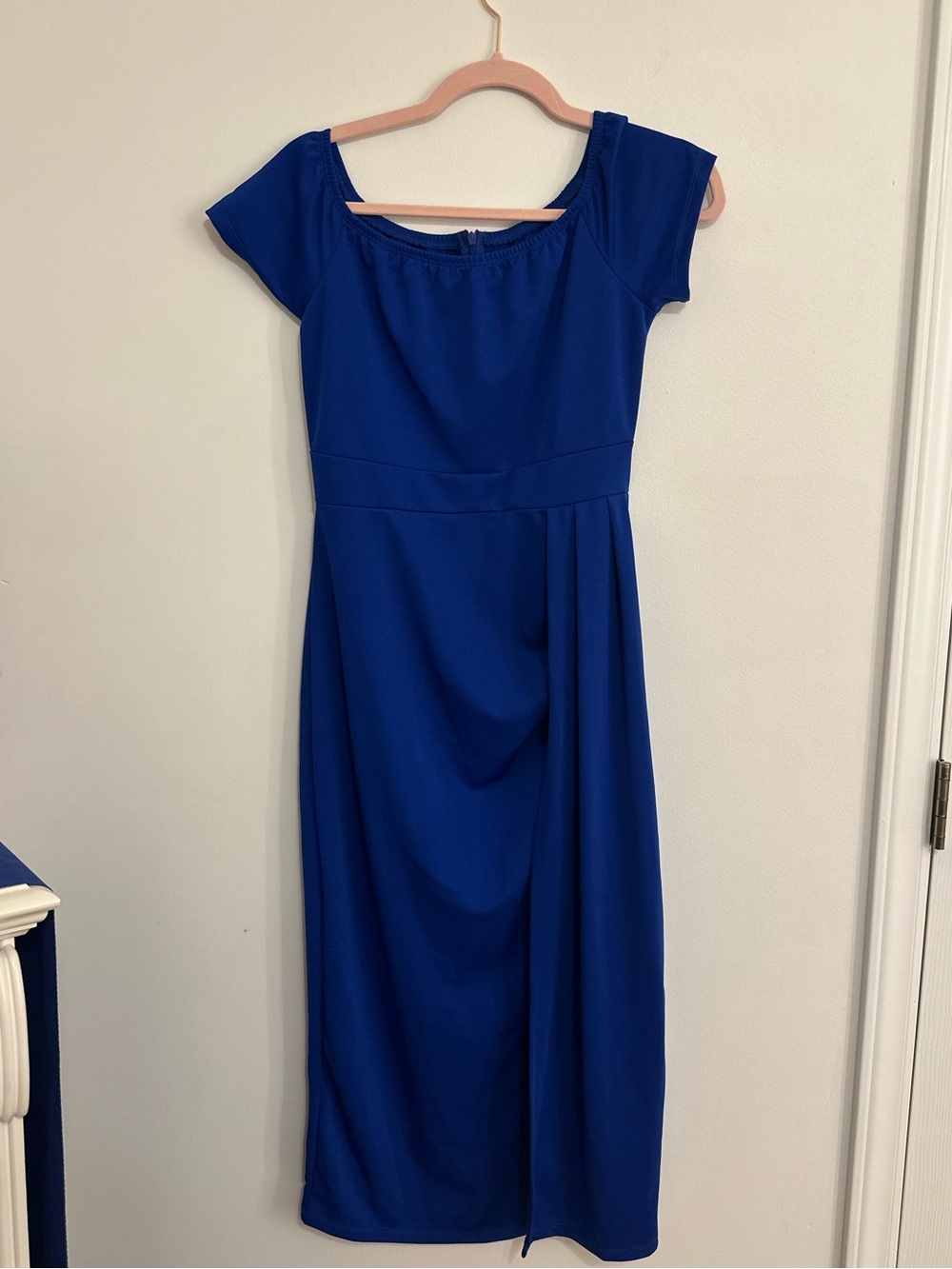 NWOT Royal Blue Cap Sleeve Dress Size M